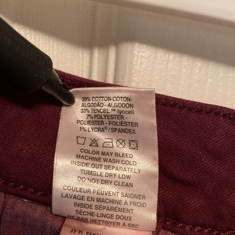 Warp + Weft JFK Wine Capris…size 14 - Picture 6 of 9